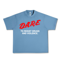 Pebble Blue d a r e anti drugs Urban Heavy Tee - DesigneFamous