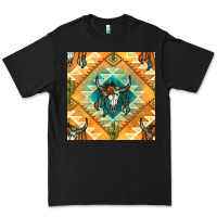 Black native american aztec seamless pattern Premium Tee - BundleAndBundleShop