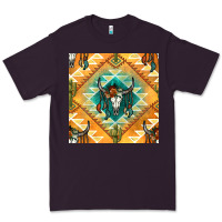 Plum native american aztec seamless pattern Premium Tee - BundleAndBundleShop