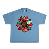 Pebble Blue Christmas sunflower Urban Heavy Tee - CowhideDigitalArt