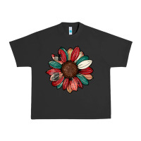 Pigment Black Christmas sunflower Urban Heavy Tee - CowhideDigitalArt