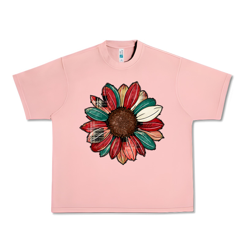 Christmas Sunflower Urban Heavy Tee by CowhideDigitalArt | Teevron