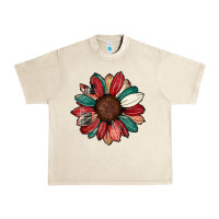 Sandshell Christmas sunflower Urban Heavy Tee - CowhideDigitalArt