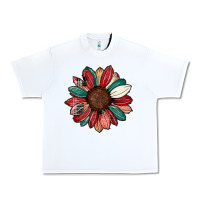 White Christmas sunflower Urban Heavy Tee - CowhideDigitalArt