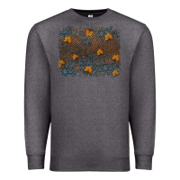 Charcoal Heather tooled leather fall background Premium Sweatshirt - RanaPortraitStore