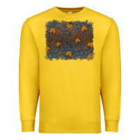 Lemon tooled leather fall background Premium Sweatshirt - RanaPortraitStore