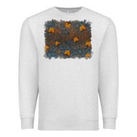 Oatmeal Heather tooled leather fall background Premium Sweatshirt - RanaPortraitStore