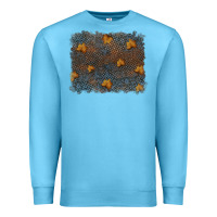 Ocean Blue tooled leather fall background Premium Sweatshirt - RanaPortraitStore