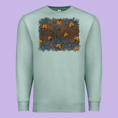 Tooled Leather Fall Background Premium Sweatshirt Designed By Ranaportraitstore
