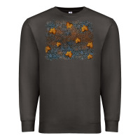 Smoke tooled leather fall background Premium Sweatshirt - RanaPortraitStore