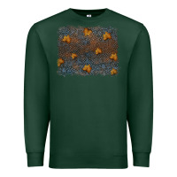 Sports Green tooled leather fall background Premium Sweatshirt - RanaPortraitStore