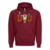 Burgundy christmas dad (1) Zipper Hoodie - RanaPortraitStore