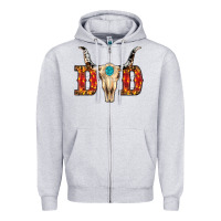 Heather Grey christmas dad (1) Zipper Hoodie - RanaPortraitStore