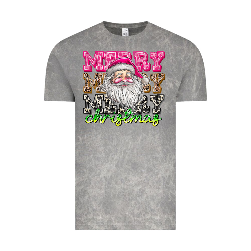 Merry Merry Merry Christmas Vintage Tee by CowhideDigitalArt | Teevron