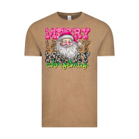 Vintage Coffee merry merry merry christmas Vintage Tee - CowhideDigitalArt