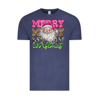 Vintage Denim merry merry merry christmas Vintage Tee - CowhideDigitalArt