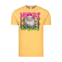 Vintage Mustard merry merry merry christmas Vintage Tee - CowhideDigitalArt