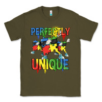 Army Green Perfectly unique Autism Awareness Day Classic Tee - FaDigitalArtStudio