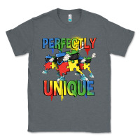 Charcoal Heather Perfectly unique Autism Awareness Day Classic Tee - FaDigitalArtStudio