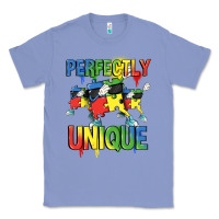 Colony Blue Perfectly unique Autism Awareness Day Classic Tee - FaDigitalArtStudio