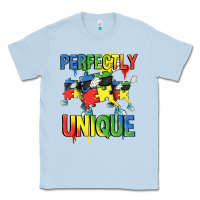 Dusty Blue Perfectly unique Autism Awareness Day Classic Tee - FaDigitalArtStudio