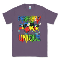 Lavender Perfectly unique Autism Awareness Day Classic Tee - FaDigitalArtStudio