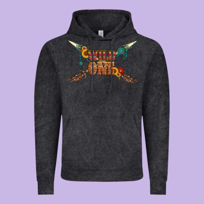 Wild One With Gemstone And Sunflower Vintage Hoodie Designed By Artiststas