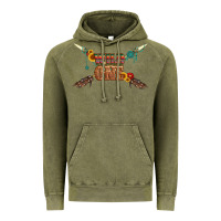 Vintage Olive wild one with gemstone and sunflower Vintage Hoodie - Artiststas