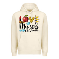Tofu love my job teacher life Premium Hoodie - BarkalooDesign