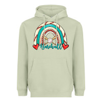 Matcha Baseball Rainbow Heavyweight Hoodie - RanaPortraitStore