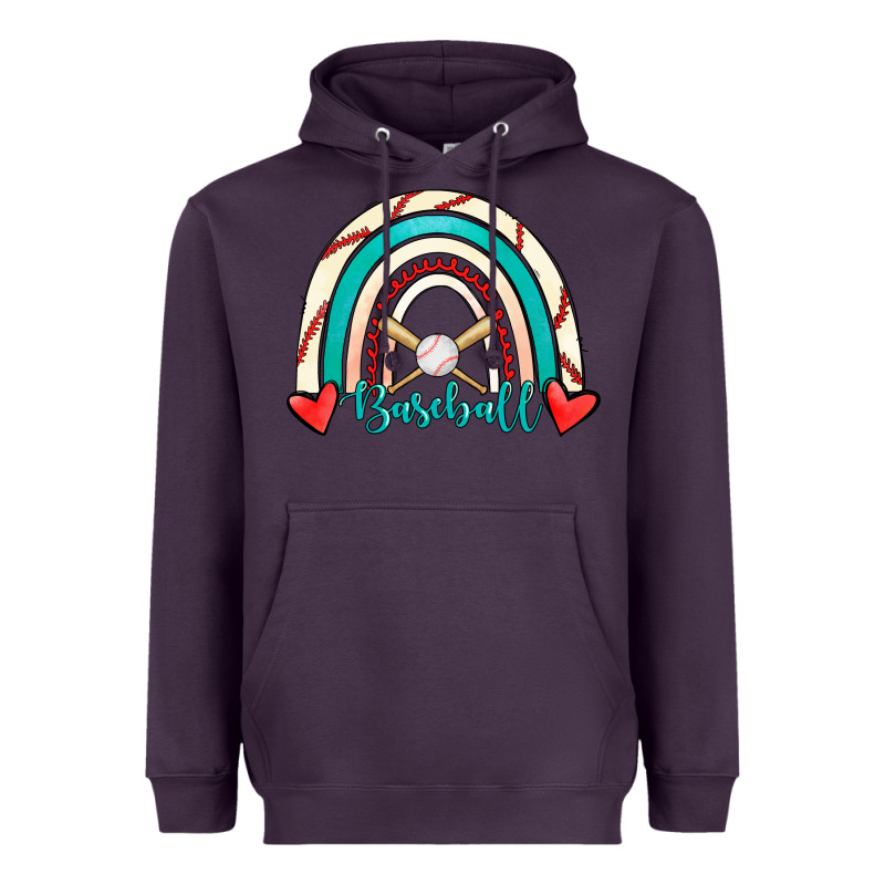 Baseball Rainbow Heavyweight Hoodie by RanaPortraitStore | Teevron