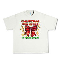 Pistachio festive christmas message with crosses Urban Heavy Tee - CowhideDigitalArt