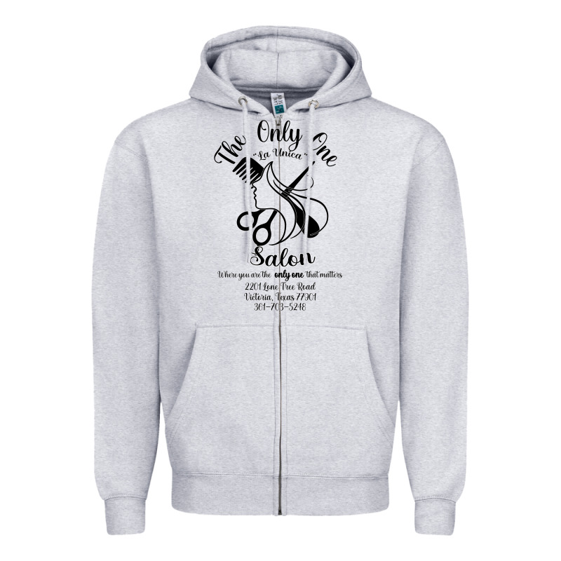 The Only One Salon Zipper Hoodie by Jasminsmagicworld | Teevron