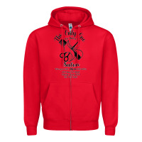 Red The Only One Salon Zipper Hoodie - Jasminsmagicworld