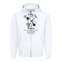 White The Only One Salon Zipper Hoodie - Jasminsmagicworld