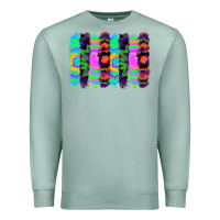 Seafoam tie dye brushstrokes Premium Sweatshirt - RanaPortraitStore