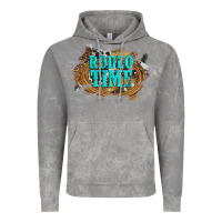 Cloud Rock rodeo time  with leopard and cowhide Vintage Hoodie - Artiststas