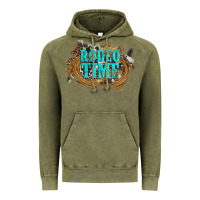 Vintage Olive rodeo time  with leopard and cowhide Vintage Hoodie - Artiststas
