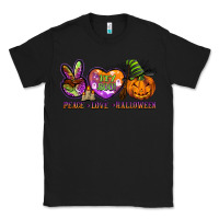 Black peace love halloween Classic Tee - BarkalooDesign