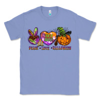 Colony Blue peace love halloween Classic Tee - BarkalooDesign