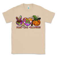 Mushroom peace love halloween Classic Tee - BarkalooDesign