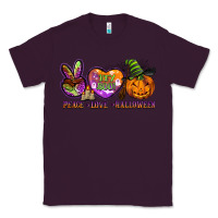 Plum peace love halloween Classic Tee - BarkalooDesign