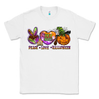 White peace love halloween Classic Tee - BarkalooDesign