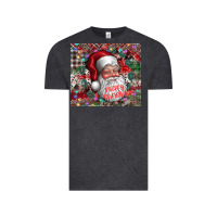 Vintage Black merry christmas Vintage Tee - CowhideDigitalArt