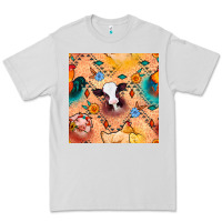 Dove Grey western farm animals seamless pattern Premium Tee - BundleAndBundleShop