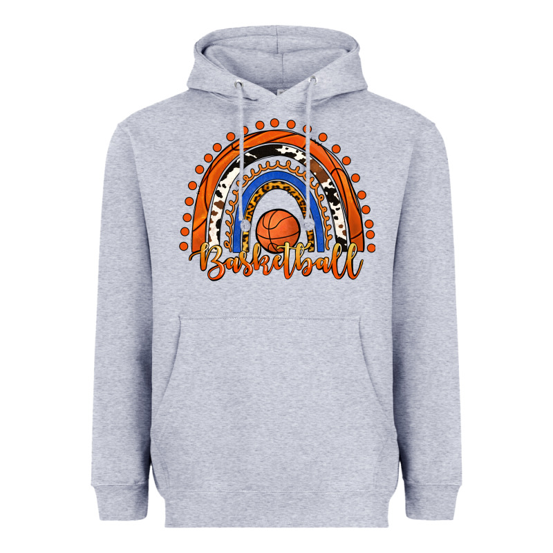 Basketball Rainbow Heavyweight Hoodie by RanaPortraitStore | Teevron