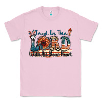 Bubblegum Pink Trust in the lord with all your heart Classic Tee - FaDigitalArtStudio