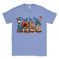 Colony Blue Trust in the lord with all your heart Classic Tee - FaDigitalArtStudio
