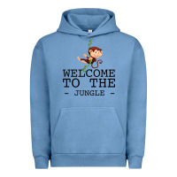 Pigment Pebble Blue Welcome To The Jungle Urban Hoodie - Bettercallsaul
