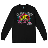 Black im just a woman who loves her firefighter Long Sleeve Tee - SublimationCraftShop